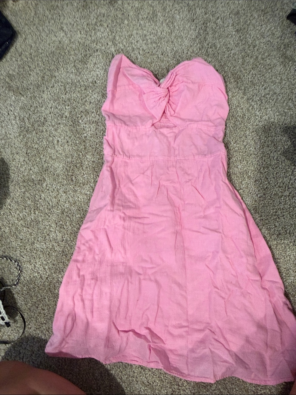 Sweetheart Strapless Pink A-Line Dress